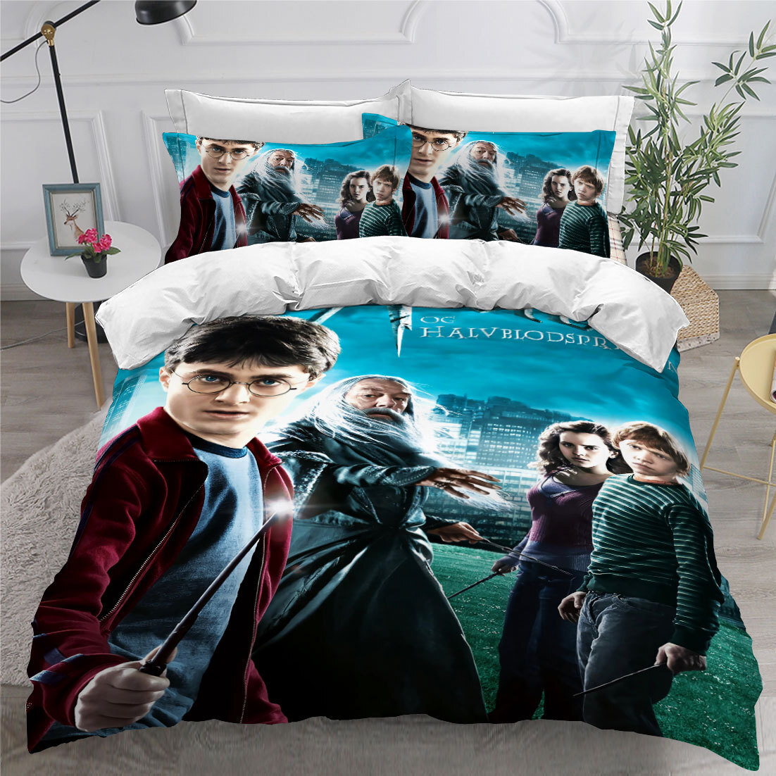 Harry Potter 3D Ultra Soft Quilt Doona Duvet Cover Set Single Double