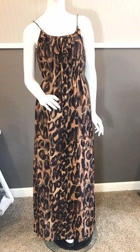 Theory Edeva Jungle Brown Silk Maxi 