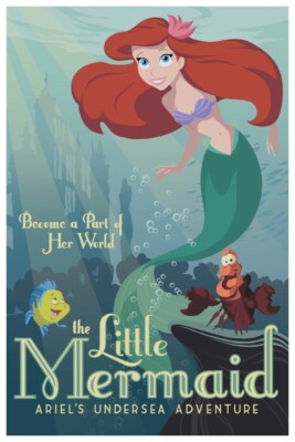 ARIEL'S UNDERSEA ADVENTURE - COLLECTOR POSTER - BUY ANY 2 GET ANY 1 FREE!!