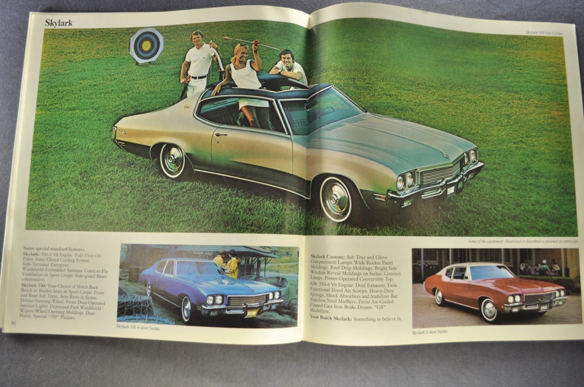 1972 Buick Brochure GS Skylark Riviera LeSabre Electra Centurion
