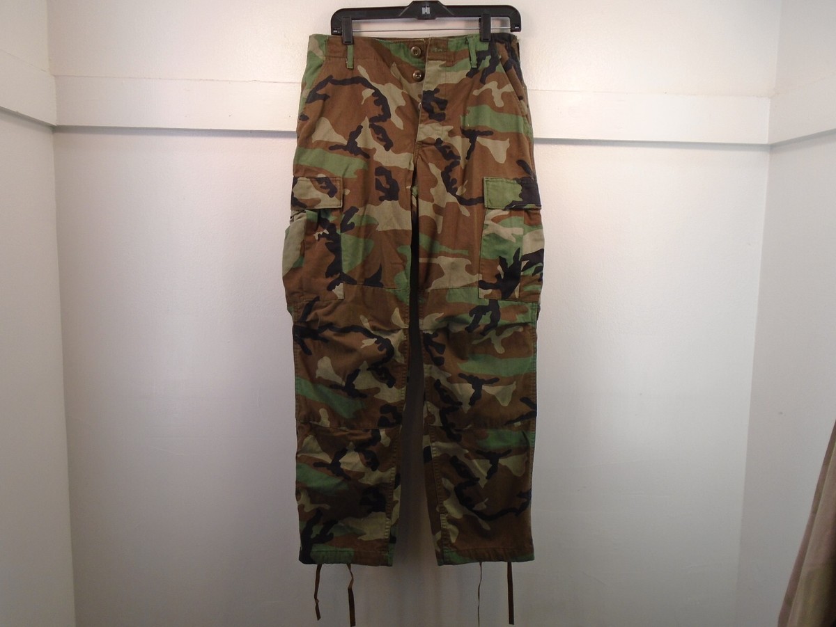 パンツ 80s US ARMY TRIVAL camo Original US BDU Trouser Army Woodland Camo Shirt Combat