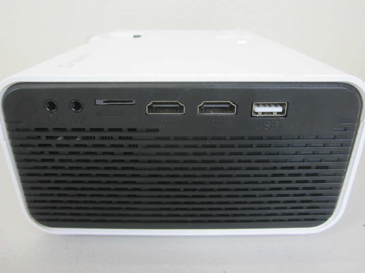 Crosstour P600 1080P Mini LED Video Projector - White (New