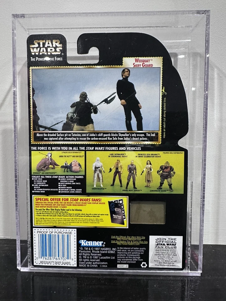 Cuadro Star Wars Power Of The Force Weequay Freeze AFA 85 NM+ (C85 B80 F90) 1997 Foto 2 de 4