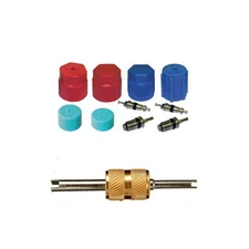 Santech Industries Automobile A/C System Caps & Valves Kit With Removal tool