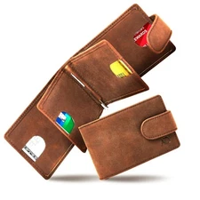Slim Bifold Wallets For Men With Removable Money Clip RFID Card Holder Wallet