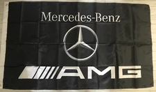 MERCEDES BENZ AMG 3x5ft FLAG BANNER DRAPEAU MAN CAVE GARAGE