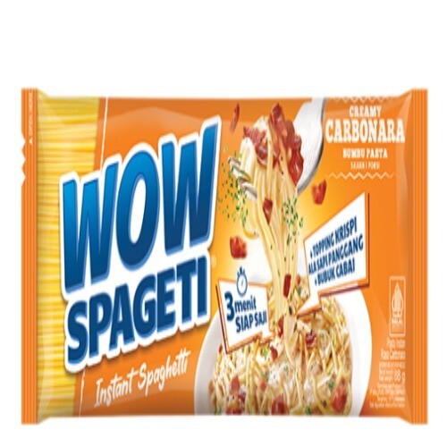 20 pcs Wow Spaghetti Halal Instant (Carbonara, Bolognese, Aglio