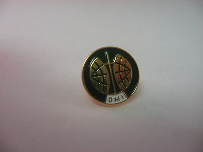 International Maritime Organization IMO OMI Lapel Pin Badge Gold Tone Enamel