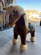 PonyCycle Premium Chocolate Brown Ride-On Horse, Age 4-9