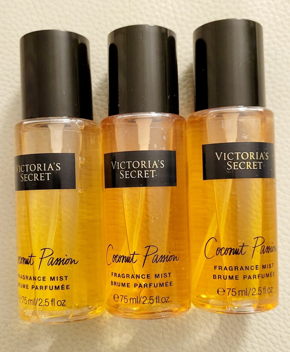 3X VICTORIA'S SECRET COCONUT PASSION FRAGRANCE MIST SIZE 2.5 OZ SET OF 3  NEW