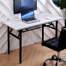Foldable Computer Desk Modern Home Office Laptop Table Study Writing Workstation