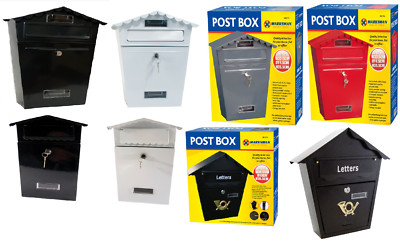 GROSSER/KLEINER AUSSENBRIEFKASTEN BRIEF ABSCHLIESSBAR BRIEFKASTEN SICHERHEIT WANDSCHLÜSSEL