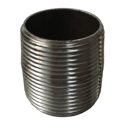 PIPE NIPPLE 1-1/2'' Schedule 80 x CLOSE NPT Thread Both End A53 Welded, Black