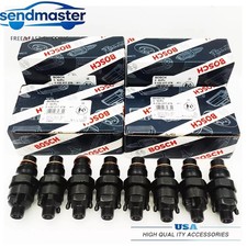 8x New Bosch Oem 92-05 6.5l Turbo Diesel Fuel Injectors 65 Chevy Injection