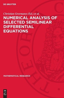 Christian Grorm Numerical Analysis of Selected Semilinear Differentia (Hardback)