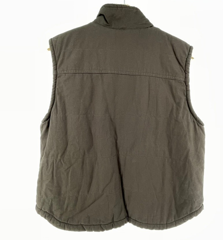 NWT Lee Premium Vest Mens M Brown Sherpa Lined Full Zip Pockets Work Outdoor