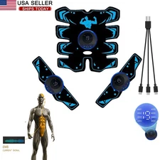 EMS Abdominal Muscle Core Toning Trainer ABS Electric Stimulator Fitness Belt