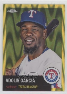 2022 Chrome Platinum Anniversary Yellow RayWave Refractor Adolis Garcia 0e4z