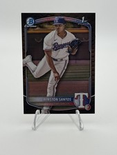 2025 Bowman - Chrome Prospects Winston Santos #BCP-121 Reptilian Refractor (RC)