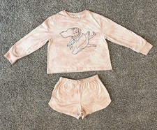 2 Piece Girl Pink Tie Dye GAP Disney Alice in Wonderland Pjs Set Shorts/Shirt 10