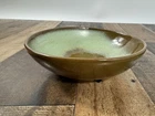Vintage -Frankoma Pottery -Prairie Green Bowl 7" Wide "4XL"  MCM