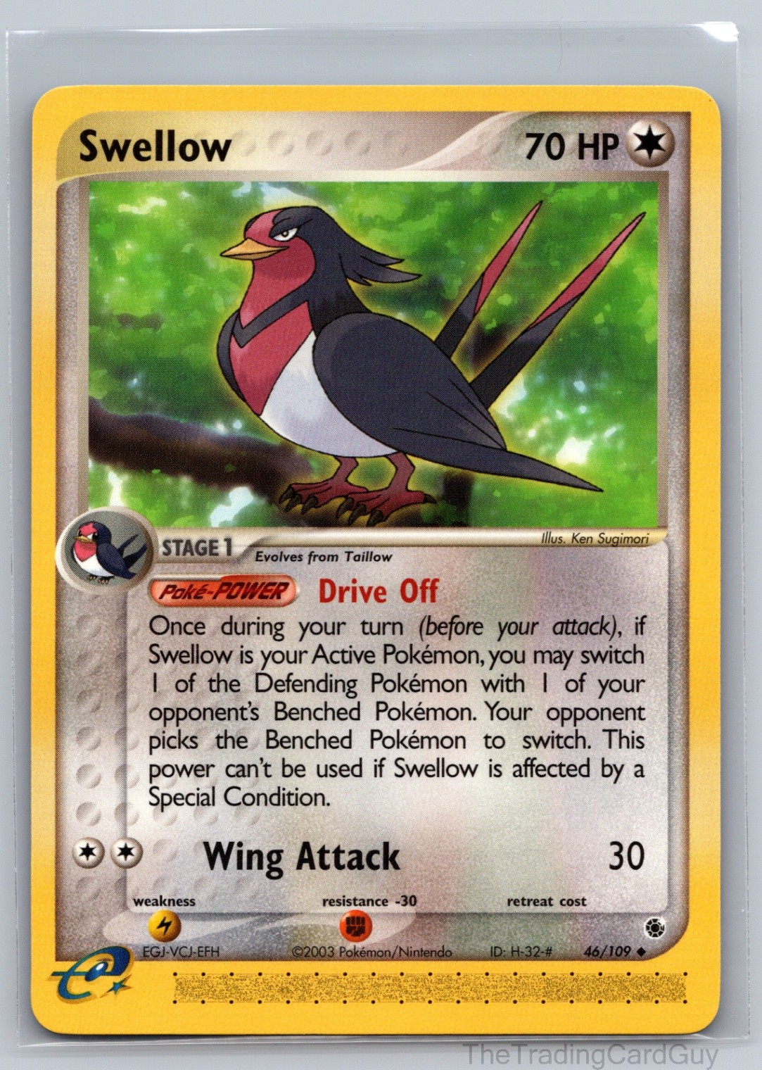 Swellow Uncommon Ruby and Sapphire Normal 46/109 NM