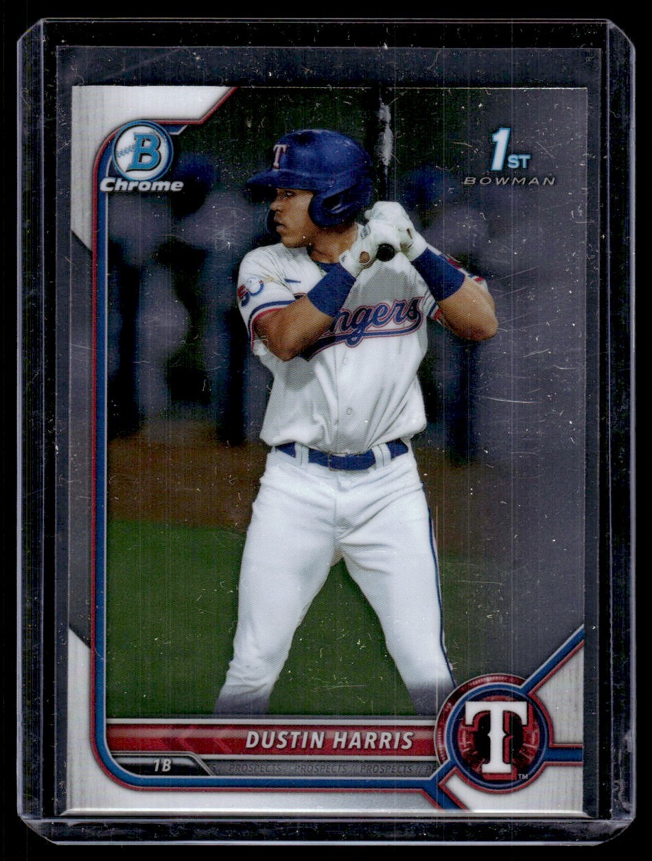 2022 Bowman Chrome Dustin Harris Texas Rangers #BCP-119
