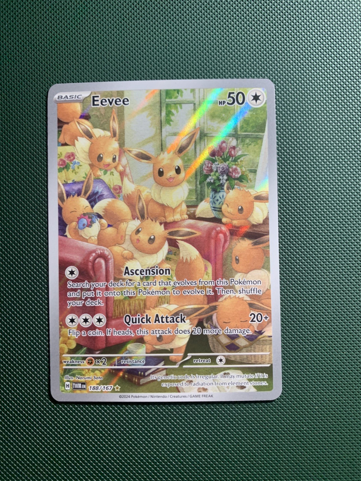 Eevee 2024 Scarlet & Violet: Twilight Masquerade #188/167