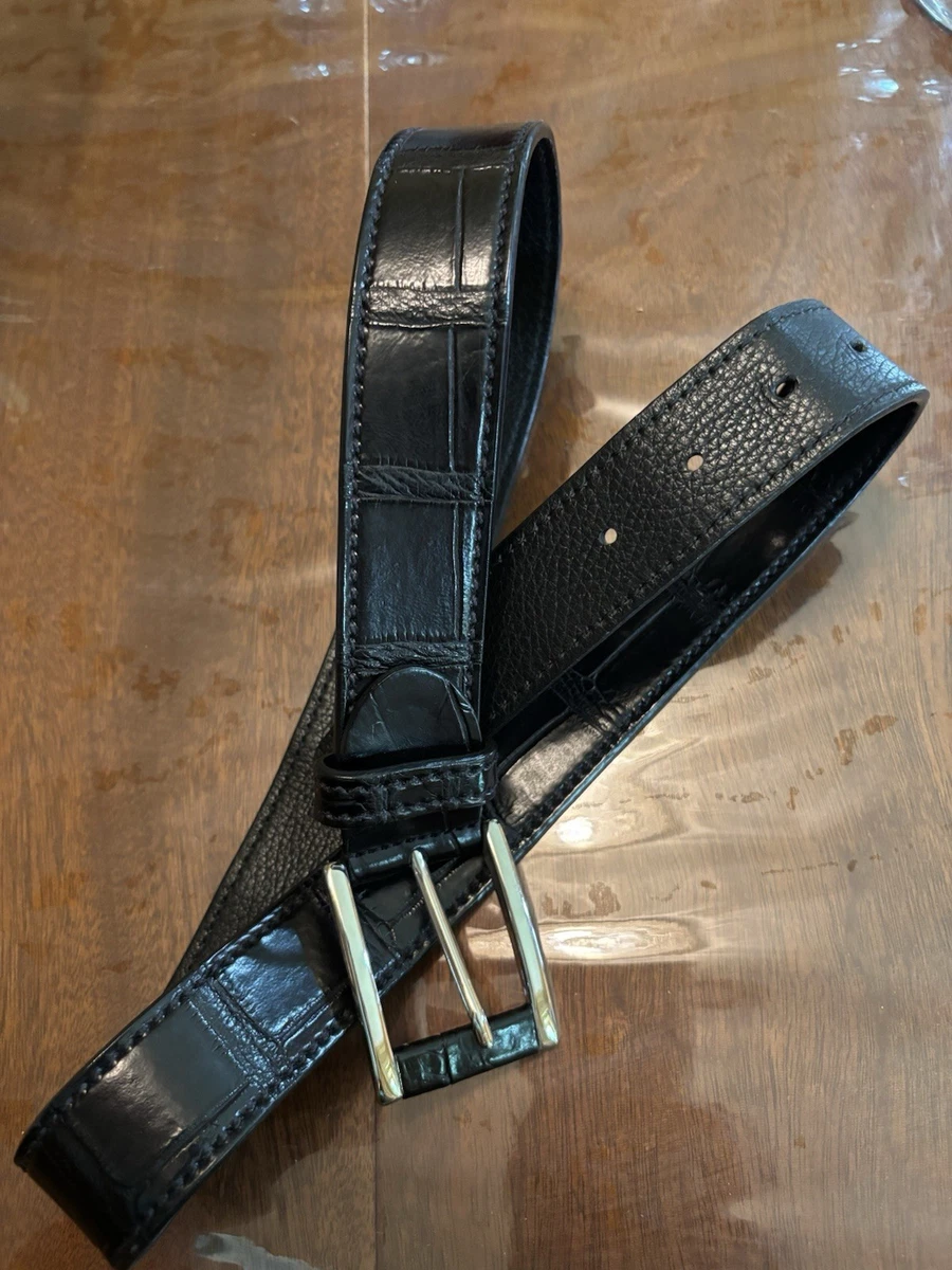 Crocodile Black Belts for Men for sale | eBay display picture 1