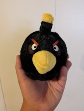 Angry Bird Plush Bomb The Blackbird About 7"