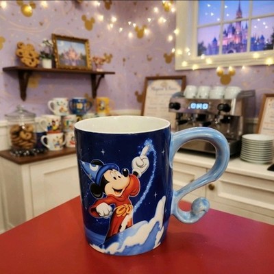 Disney Parks Mickey Mouse Sorcerer's Apprentice Blue Mug BOX 4HS