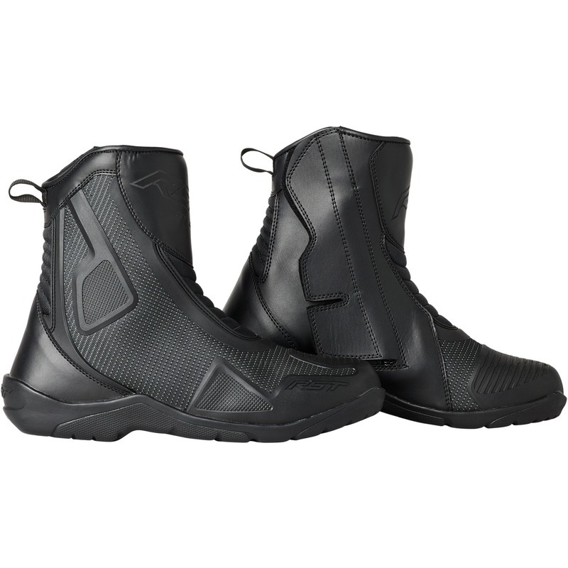 Bottes RST Atlas mid waterproof CE homme noir pour rouler au sec en moto