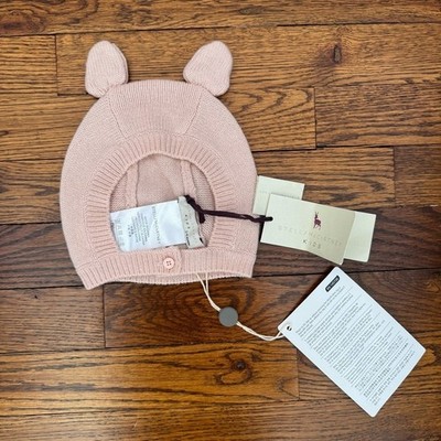 Stella McCartney NWT Pink Wool Cashmere Blend Chips Bunny Knit Hat 3-6 Months