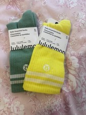 NWT Lululemon Daily Essential Socks XL 2 packs Quarter Length