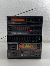 Sony FH-15R Boombox Stereo Cassette Deck Tuner Amplifier MINI STEREO SYSTEM