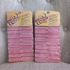 Vintage New Goody Small Snap-Over Rollers in Pink - Two 20 Packs 9574/3 NOS