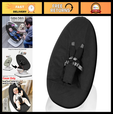 Baby Swing Cover for 4moms MamaRoo 5 - Soft, Breathable, Machine Washable, Black