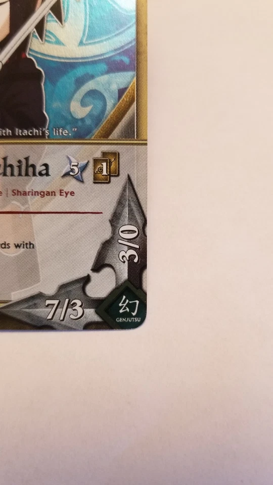 Naruto CCG Sasuke Uchiha Tournament Pack 3 N-1192 Foil 1st Ed LP English - Image 4 of 4