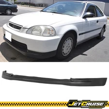 Fits 96-98 Honda Civic EK CTR Style Front Bumper Lip Spoiler Bodykit PU Black
