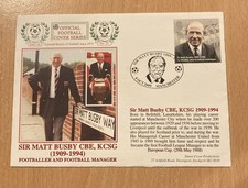 Tribute Postal Cover  -Sir Matt Busby 1909 - 1994. Man Utd