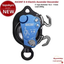 ASCENT X-8 Ascender Descender 200KG Load f/ 10.5-11mm Lift Retarder
