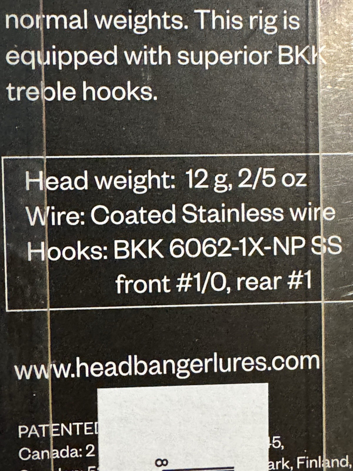 Headbanger RockerHead Stinger Swimbait Rig 2.5oz BKK 2/0 Hooks