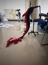 Arknights Yu Plush Tail Belt Style Long Tail Cosplay Prop 150cm w/Concave Shape