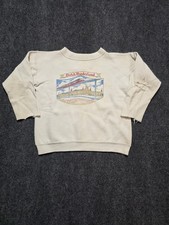 Vintage 50s Youth White Cotton Sweatshirt 1950s True Vintage Dutch Wonderland