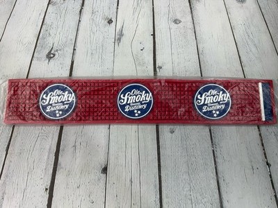 Rare Ole Smoky Tennessee Distillery Moonshine Whiskey Rubber Bar Mat Barmat