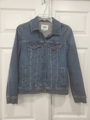 Old Navy Classic Women's Blue Demin Jean Jacket Size Med Pockets Western