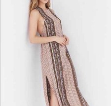 Ecote Urban Outfitters Dress Women’s XSmall Maxi Brown Boho Chic Resort New