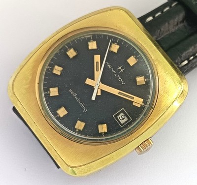 17 JEWELS SWISS MADE HAMILTON SELFWINDING HERREN VINTAGE AUTOMATIK UHR.