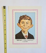 VINTAGE 1960's MAD MAGAZINE PROMO MINI POSTER ALFRED E NEUMAN MAIL ORDER PHOTO