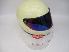 Biltwell 100 3-802 Gringo S Motorcycle Helmet Size Large 59-60cm w/ Extra Shield